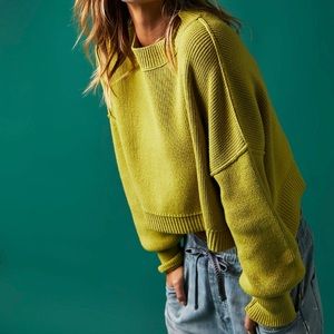 FREE PEOPLE EASY STREET CROP PULLOVER